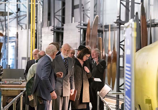 Spectacular new Brooklands Aircraft Factory and Flight Shed  opened by Prince Michael of Kent