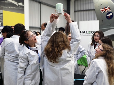 A Group Of Students Learn How To Make Toothpaste With Haleon
