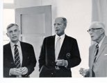 D1367 Mays Raymond E.R.A BRM Left Tass Mathieson Right Captain Eyston O.B.E