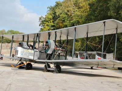 Brooklands Museum Surrey, Vimy On Finishing Straight