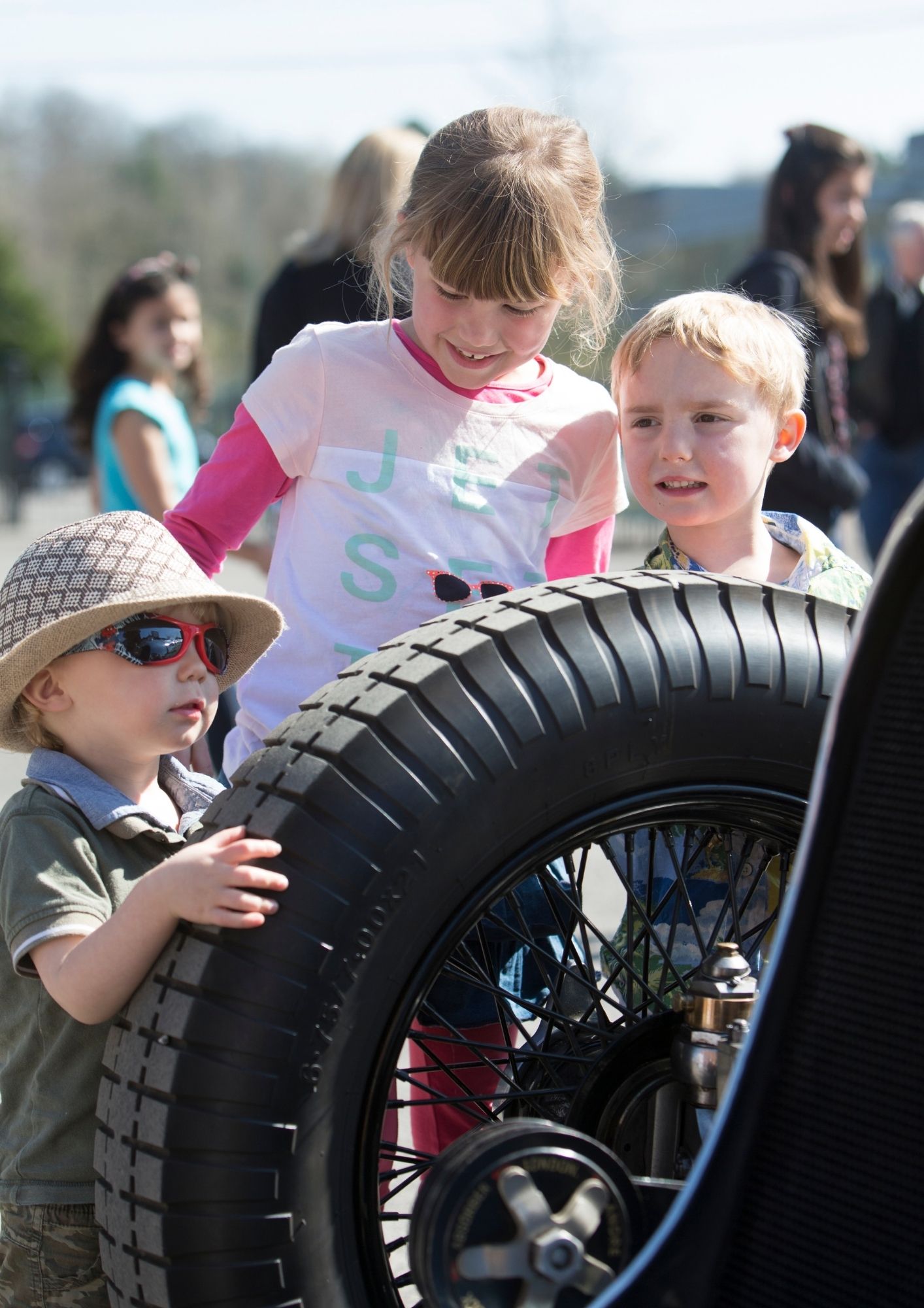 Brooklands Museum May Half Term Children and Napier wheel