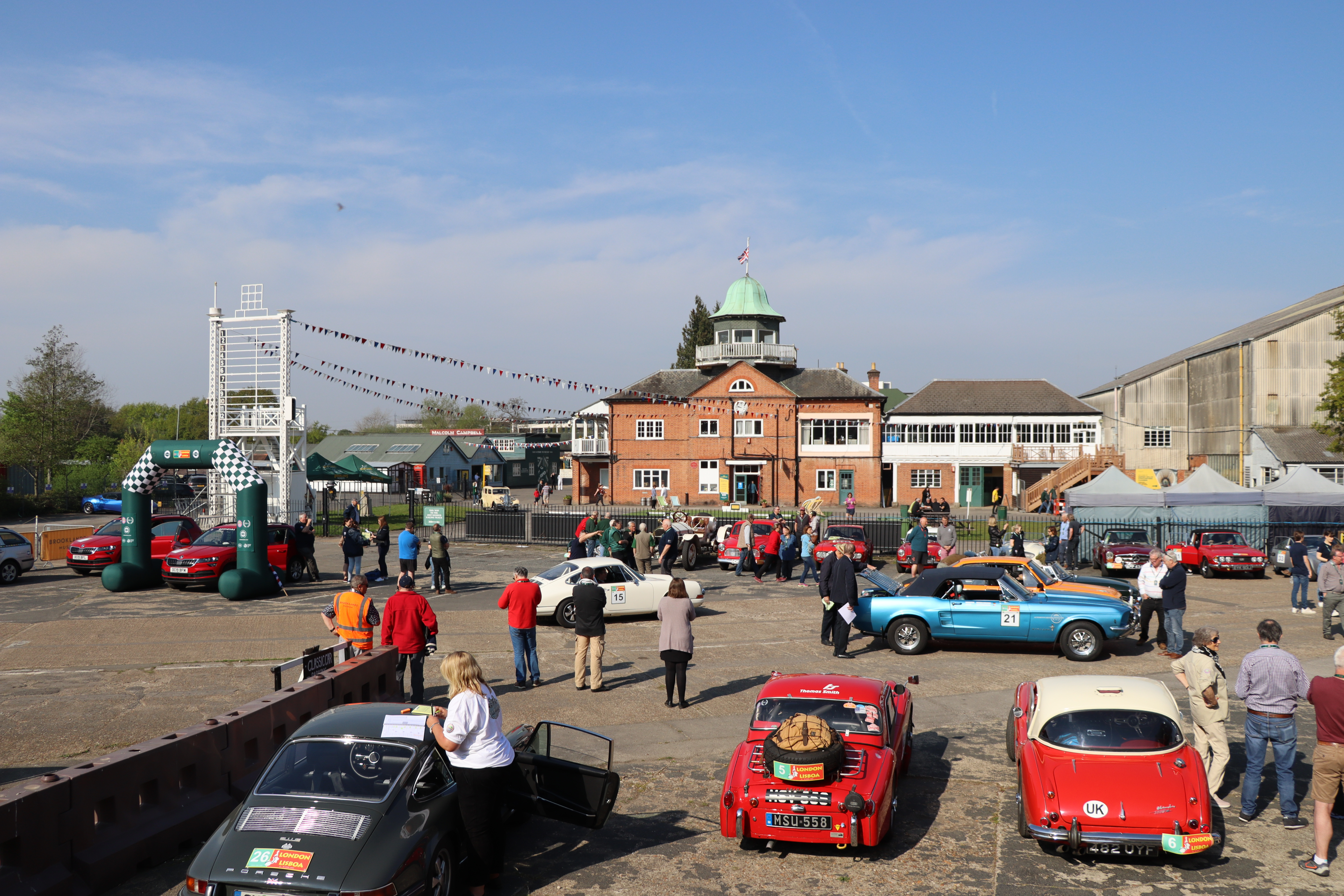 London To Lisbon Rally Outer Paddock And Clubhouse Brooklands Museum Surrey