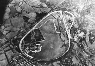 Aerial Of Brooklands Race Track 1939