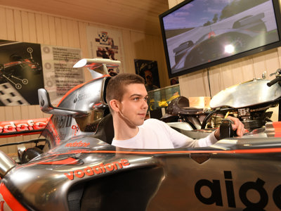 Brooklands Museum Weybridge Surrey F1 Simulator Mclaren Lewis Hamilton