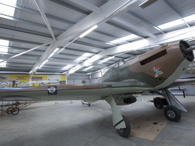 Brooklands Museum Surrey Hawker Hurricane MK.IIA Without Propeller Flight Shed
