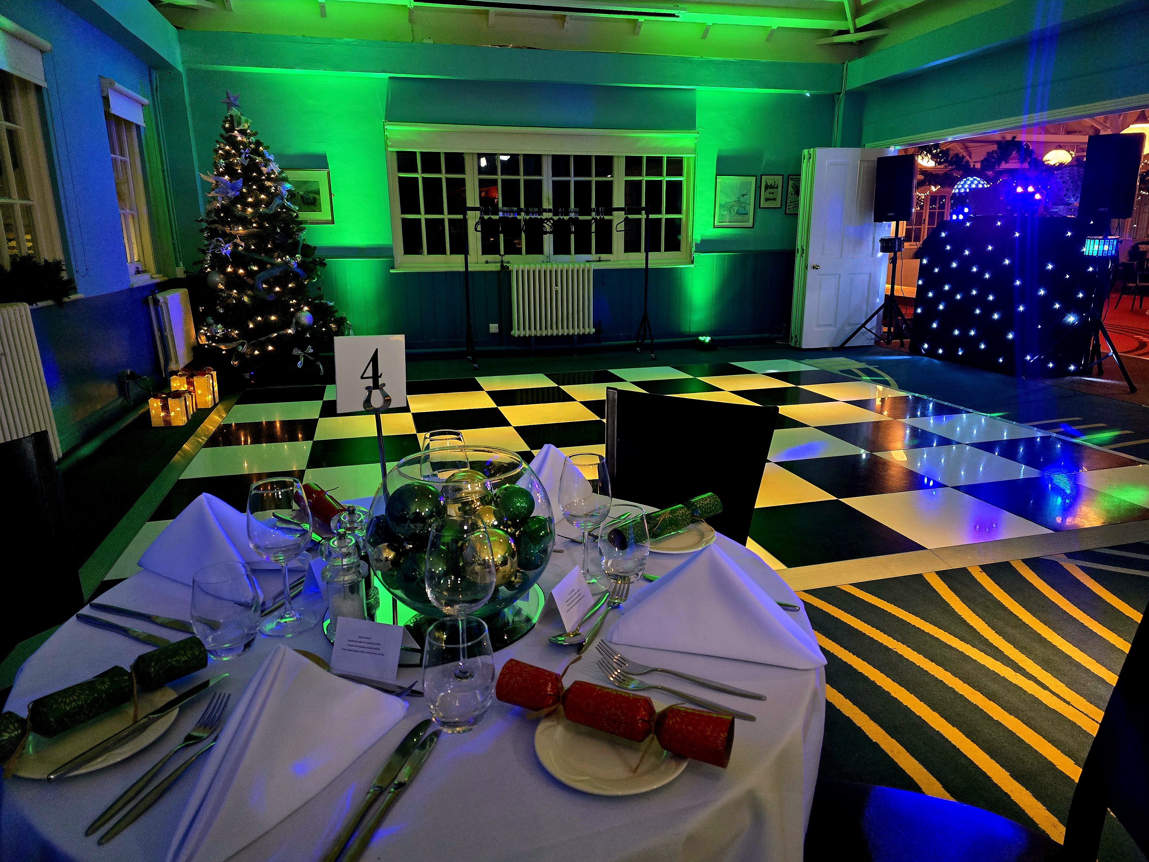 Dancefloor Christmas Bluebird Room