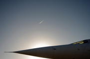 Concorde nose and sky background