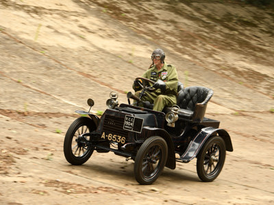 Brooklands Museum Surrey Siddeley 2 Seater Tourer 'Daisy' On Members Banking Racetrack